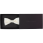 Cream Children's Bow Tie with Embroidered Flowers