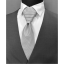 Světle šedá svatební kravata s jemným vzorem
