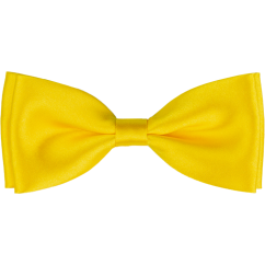 Kanárkově žlutý pánský motýlek lesklý