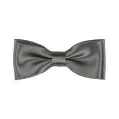 Grafitově šedý dětský motýlek lesklý