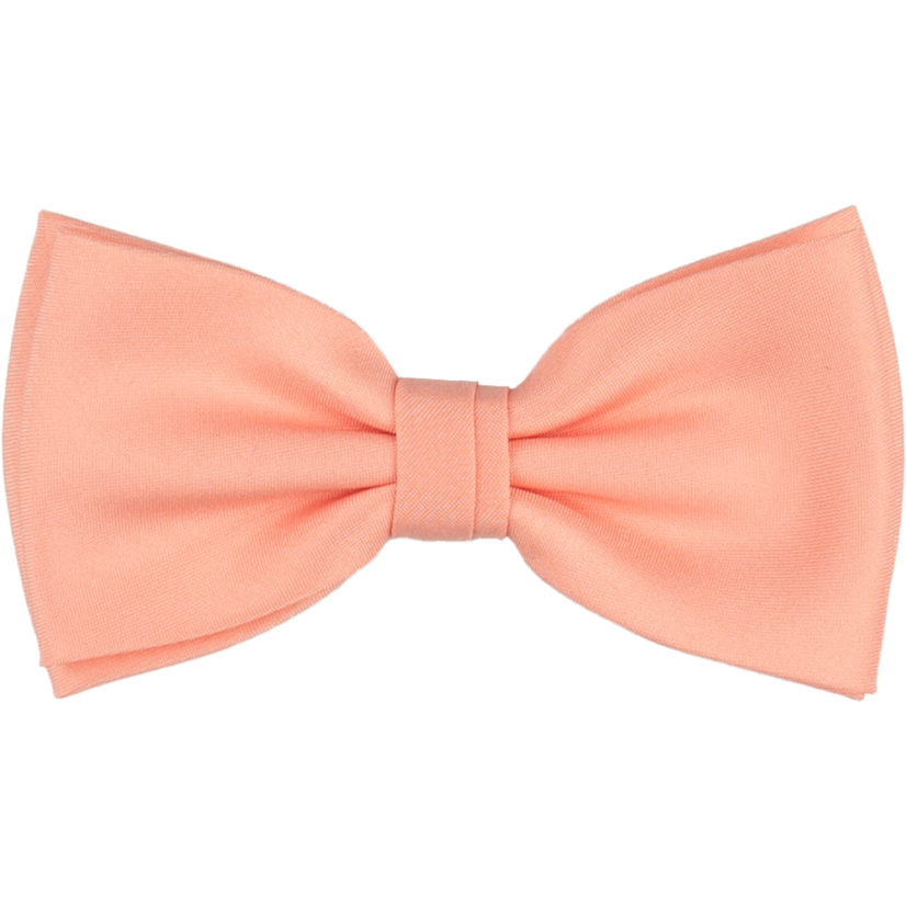 Světle lososový pánský motýlek matný