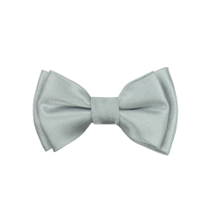 Silver Children's MINI Bow Tie Glossy