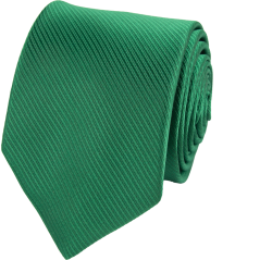 Tmavě zelená pánská kravata s vyšitými proužky