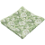 Sage Green Men's Pocket Square with Floral Pattern