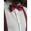 Burgundy Red Self-Tie Men's Bow Tie Shiny