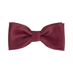 Vínově červený dětský motýlek matný