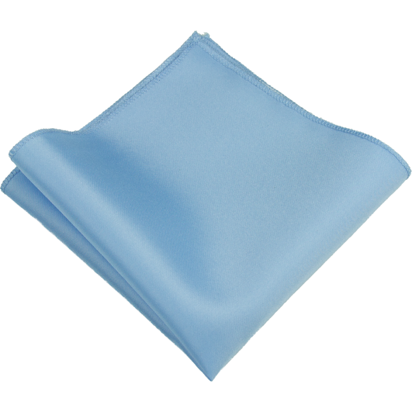 Light Blue Men's Pocket Square Mat/Gloss