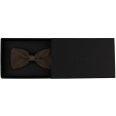 Hnědý dětský pletený motýlek