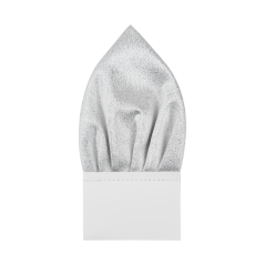 Silver Men's Necktie with Pocket Square