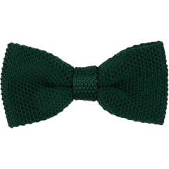 Smaragdově zelený pánský pletený motýlek