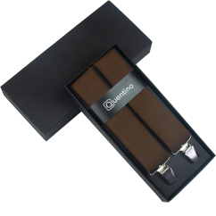Brown Men's Wide Suspenders