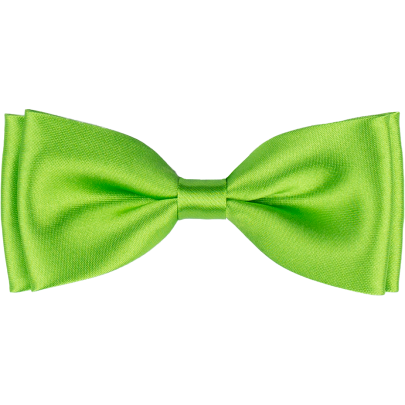 Bright Green Men's Bow Tie Glossy