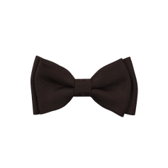 Tmavě hnědý dětský MINI motýlek matný