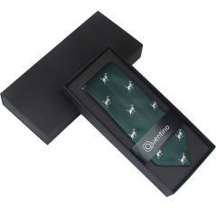 Smaragdově zelená pánská kravata PEJSEK