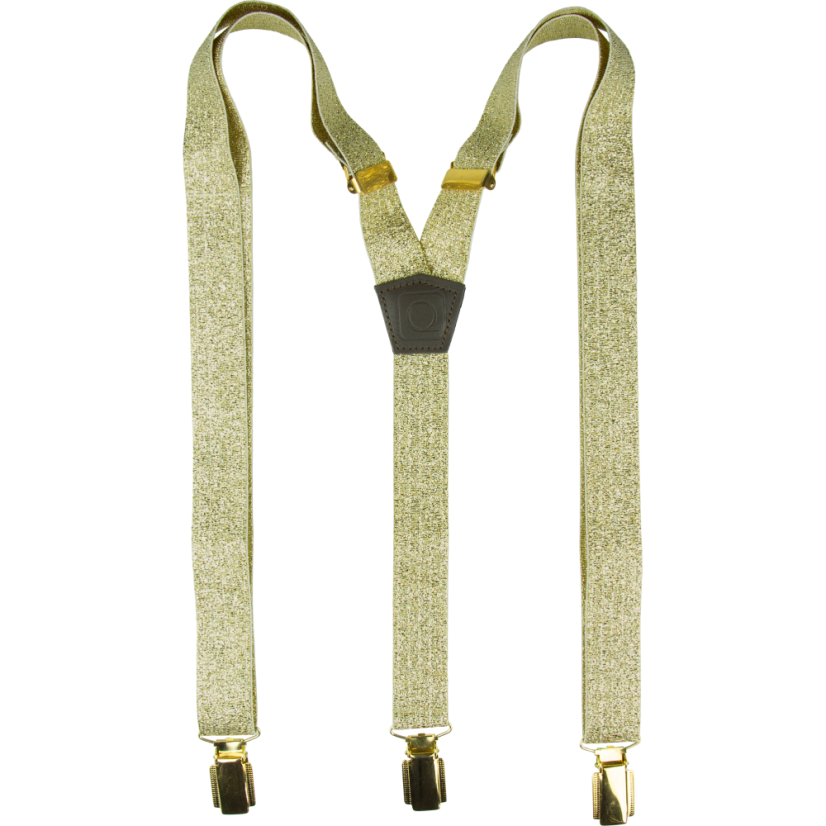 Gold Children's Suspenders - Length: 60cm (pro děti do 110cm)