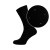 Black Men's Socks with Sage Green Dots