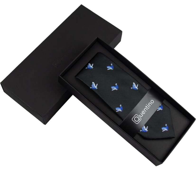 Černá pánská kravata KOROPTEV