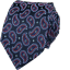 Tmavě modrá pánská hedvábná kravata s paisley vzorem
